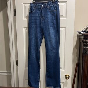 Fashion Nova Dark Blue Straight Leg Jeans